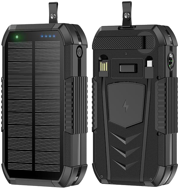 Фото - Батарея мобільна Aura NRG-40SE ARM SOLAR 40000 mAh Wireless Dynamo charging Black (PBANRG40SEB)