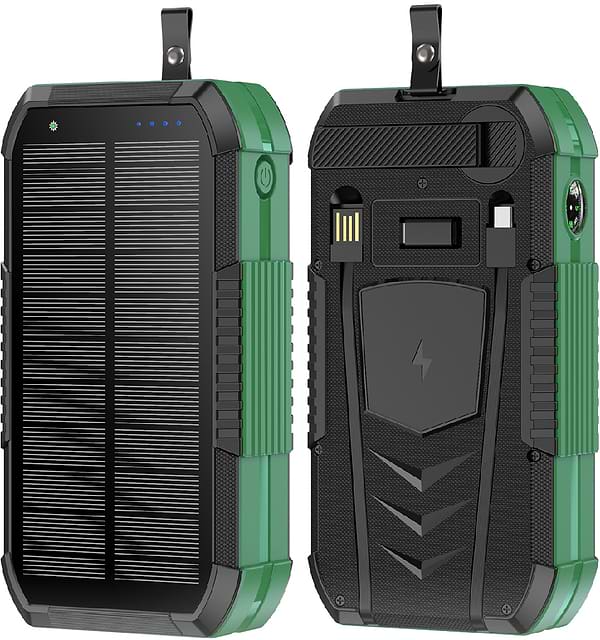 Фото - Батарея мобильная Aura NRG-40SE ARM SOLAR 40000 mAh Wireless Dynamo charging Green (PBANRG40SEG)