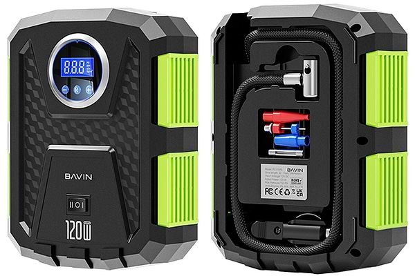 Фото - Автокомпрессор Bavin PC1159S 120W 150PSI Black (Z-PC1159S BK)