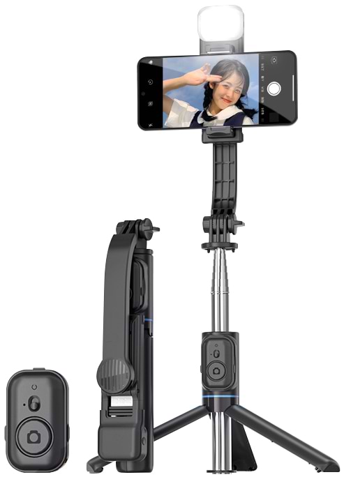 Трипод для селфи Bavin TRIPOD SELFIE STICK Black (D-Z-AP-13 BK)