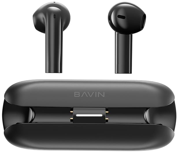 Навушники вкладиші бездротові TWS Bavin Hi-Res Black (HB-BA-79-BK) - Фото 1