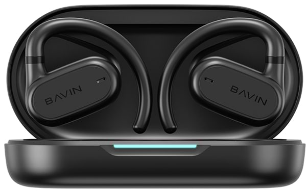 Навушники вкладиші бездротові TWS Bavin Hi-Res Black (HB-BA-80-BK) - Фото 1