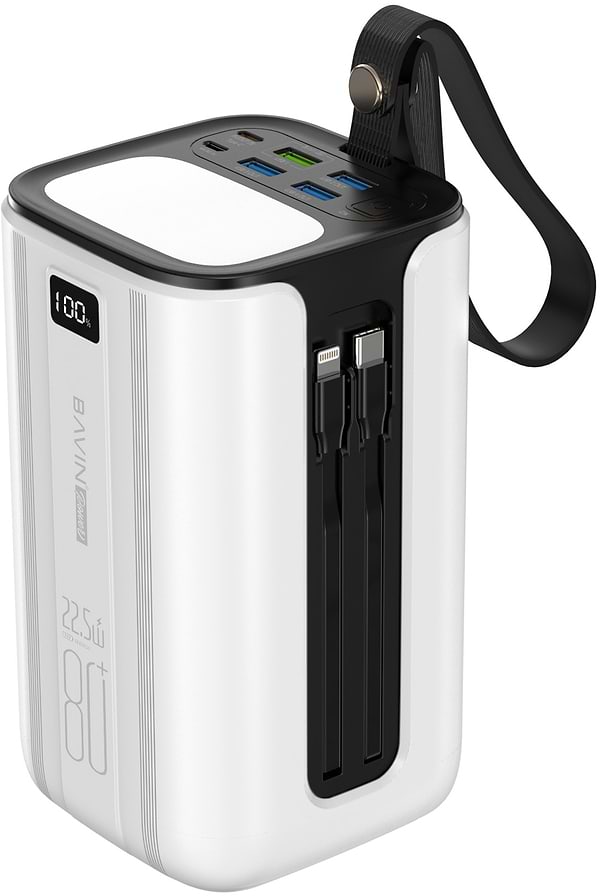 Фото - Батарея мобільна Bavin PC1057S 80000 mAh 22.5W White (Y-PC1057S-WH)