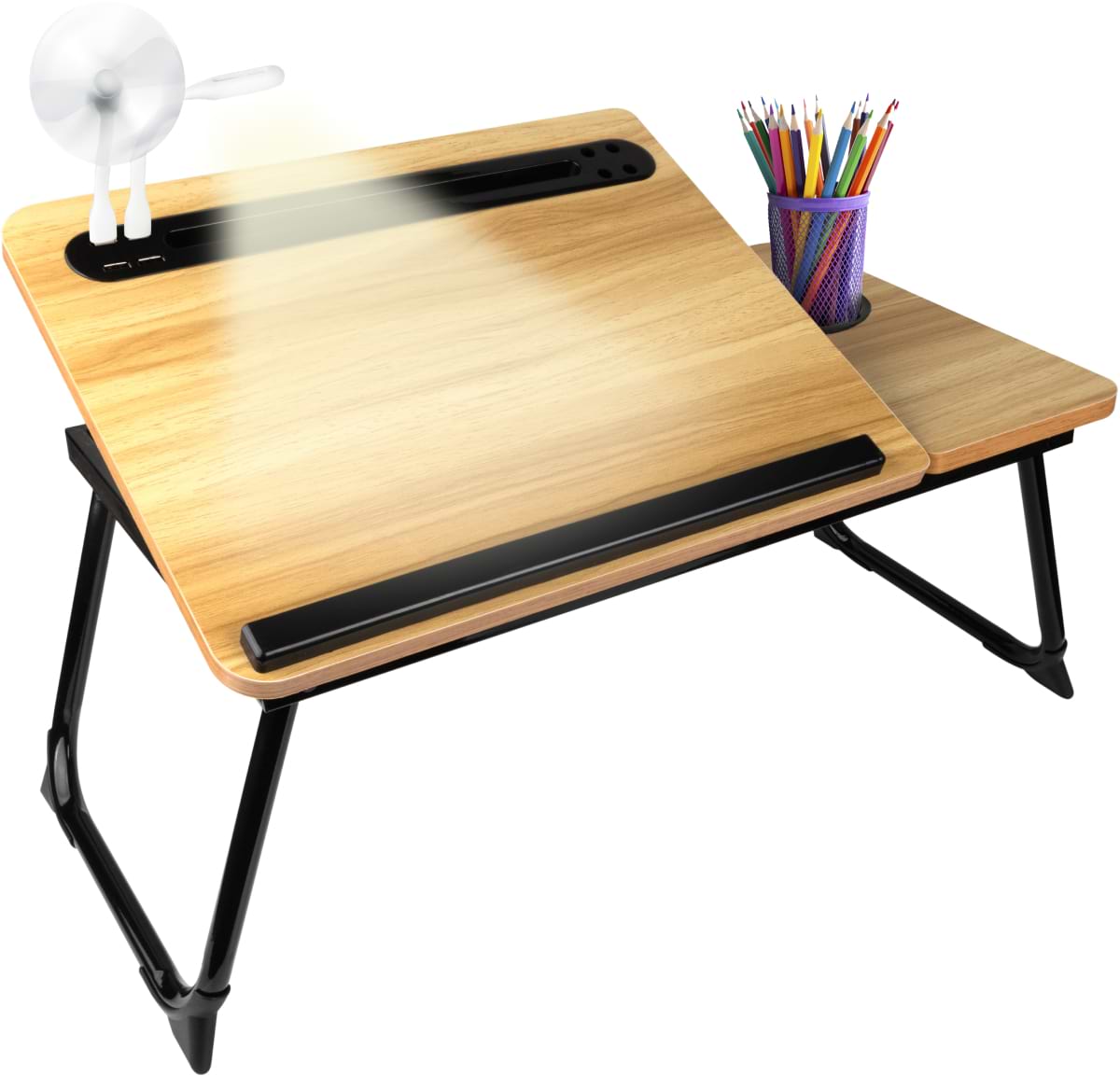 Стол для ноутбука Dyxon Transformix 3 USB LED Fan Walnut (DXNSTMX3WL)