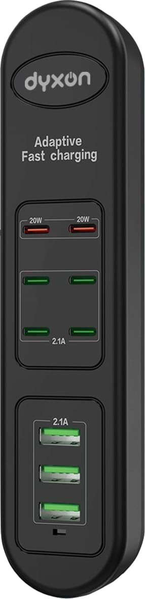 Сетевой фильтр Dyxon US-D02 55W 6xUSB-C (PD)+3xUSB-A FAST CHARGER 2m Black (DXN-USD02-55W-2M-B)