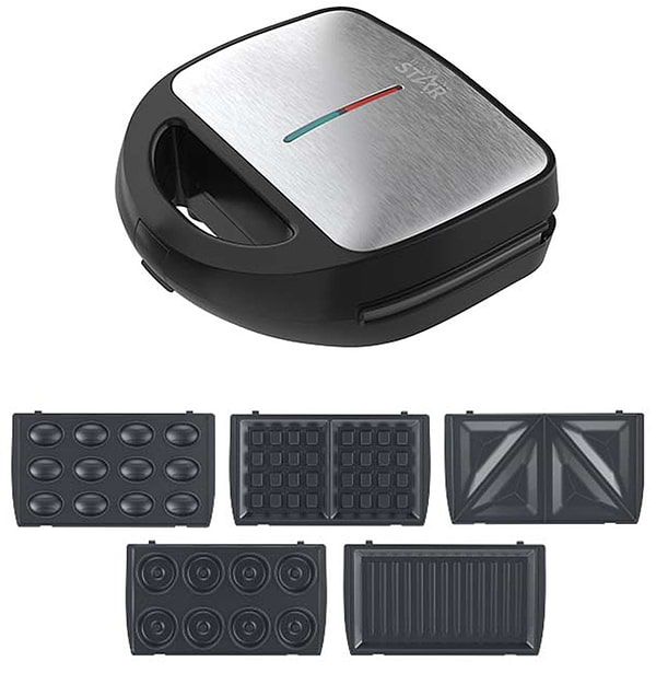 Фото - Вафельниця WinningStar WNNGS-ST-9396-BKSL Фото - Вафельниця WinningStar WNNGS-ST-9396-BKSL