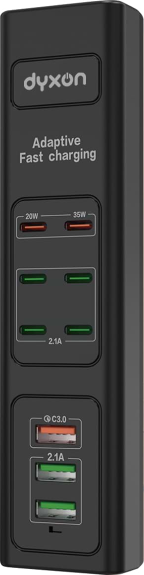 Сетевой фильтр Dyxon US-D01 85W 6xUSB-C (PD)+3xUSB-A QC3.0 FAST CHARGER 2m Black (DXN-USD01-85W-2M-B)