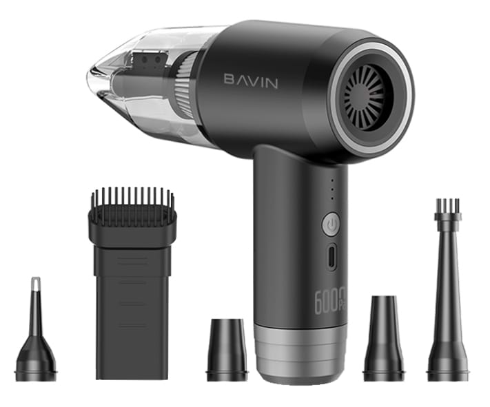 Пылесос ручной для автомобиля Bavin VC-01 6000Pa 2000 mAh Black (Z-VC01 BK)