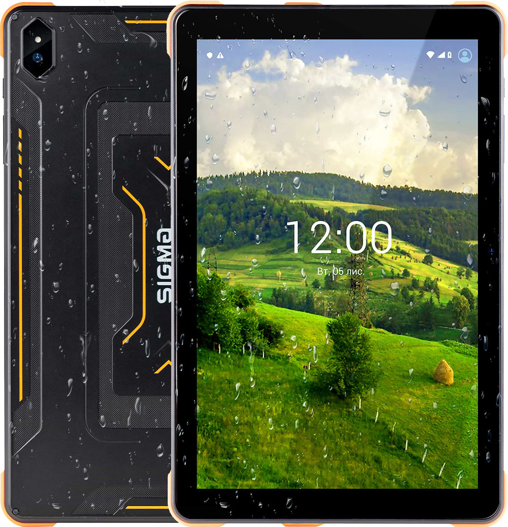 Планшет Sigma mobile Tab A1033 X-treme Black/Orange - Фото 1