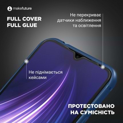 Фото - Захисне скло для смартфону MakeFuture Full Cover Oppo A96 (MGF-OPA96)