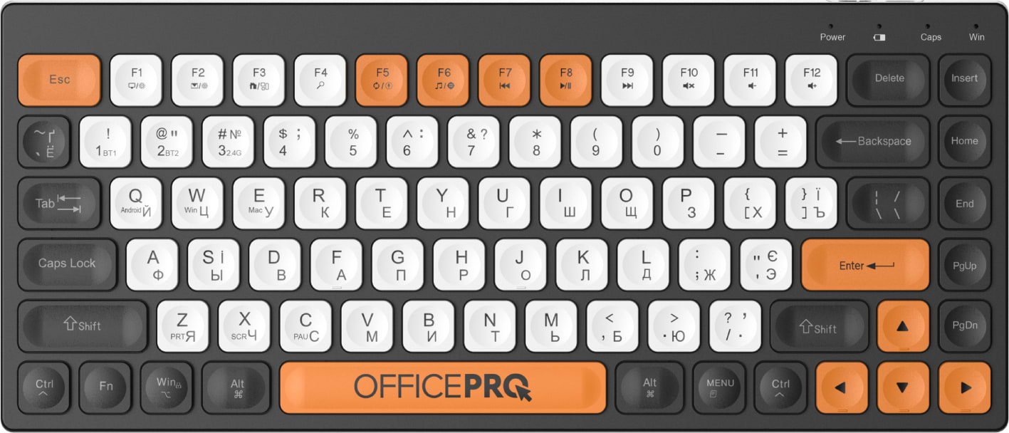 Клавіатура бездротова OfficePro SK955B - Фото 1