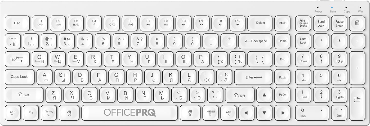 Клавиатура беспроводная OfficePro SK985W - Фото 1