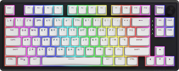 Фото - Клавіатура дротова ігрова Hator Skyfall 80 MAG ULTRA 8K (HTK1880UA) black-white