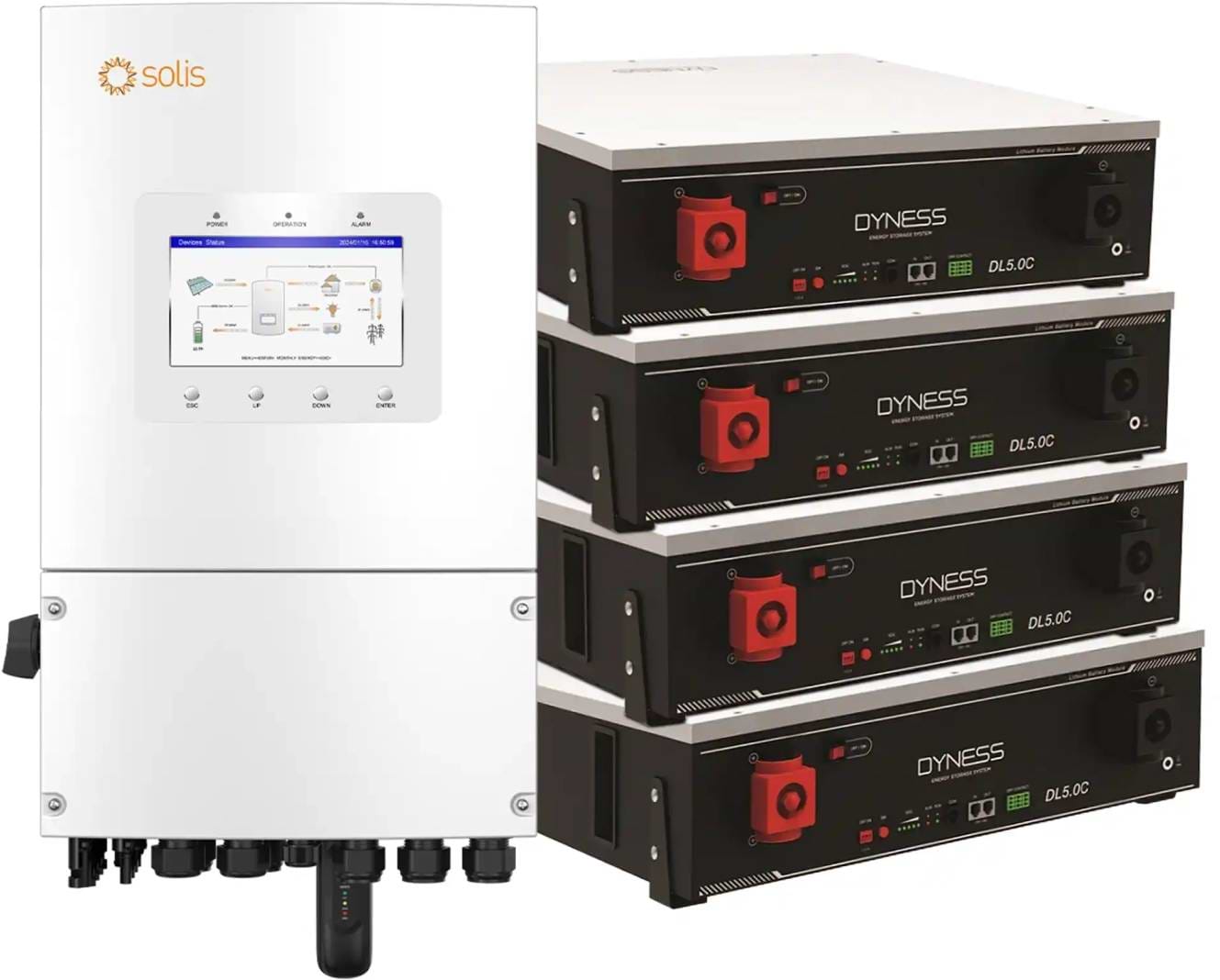 Система хранения энергии Solis S6-EH1P8K-L-PLUS-LDY20.48K1-LFP