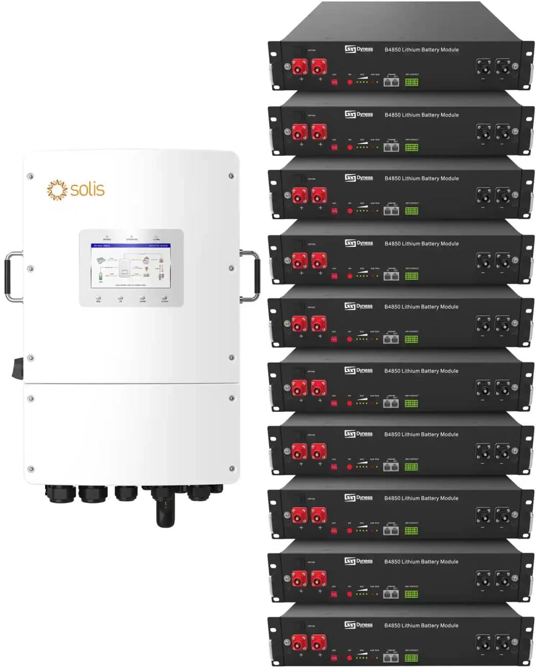Система зберігання енергії Solis S6-EH3P15K-L-LDY24K1-LFP