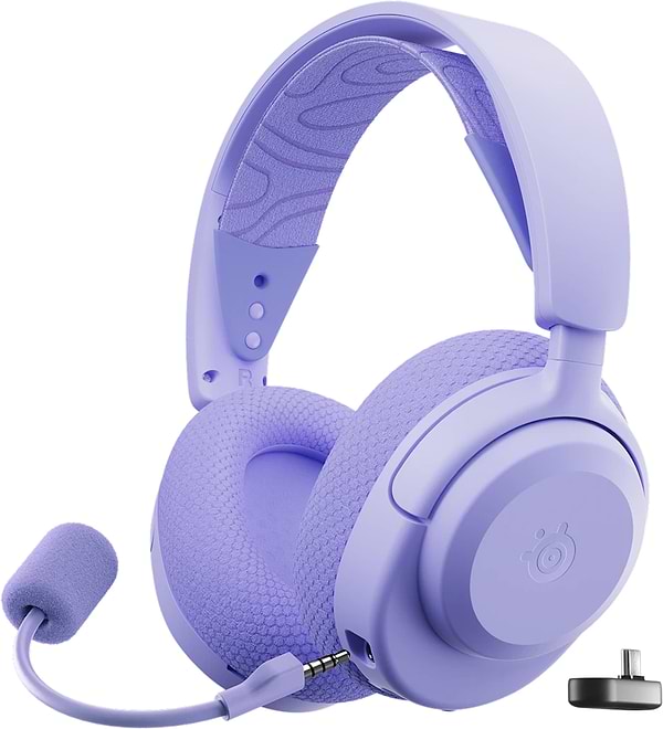 Фото - Гарнітура бездротова ігрова SteelSeries Arctis Nova 3P Wireless MultiPlatform Lavender (61692) Фото - Гарнітура бездротова ігрова SteelSeries Arctis Nova 3P Wireless MultiPlatform Lavender (61692)
