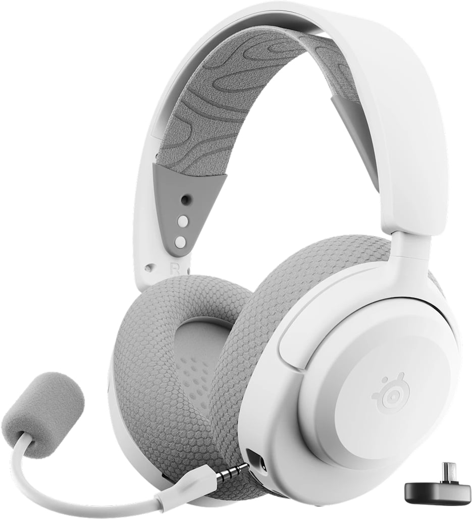 Гарнитура беспроводная игровая SteelSeries Arctis Nova 3P Wireless MultiPlatform White (61687) - Фото 1