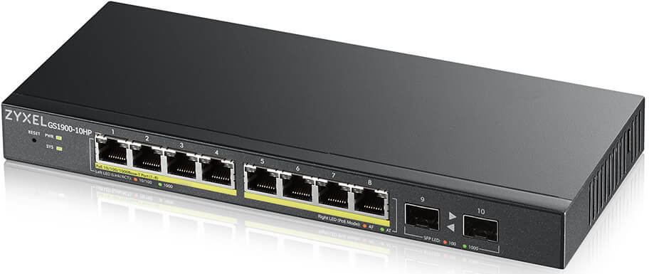 Коммутатор локальной сети (Switch) Zyxel GS1900-10HP - Фото 1
