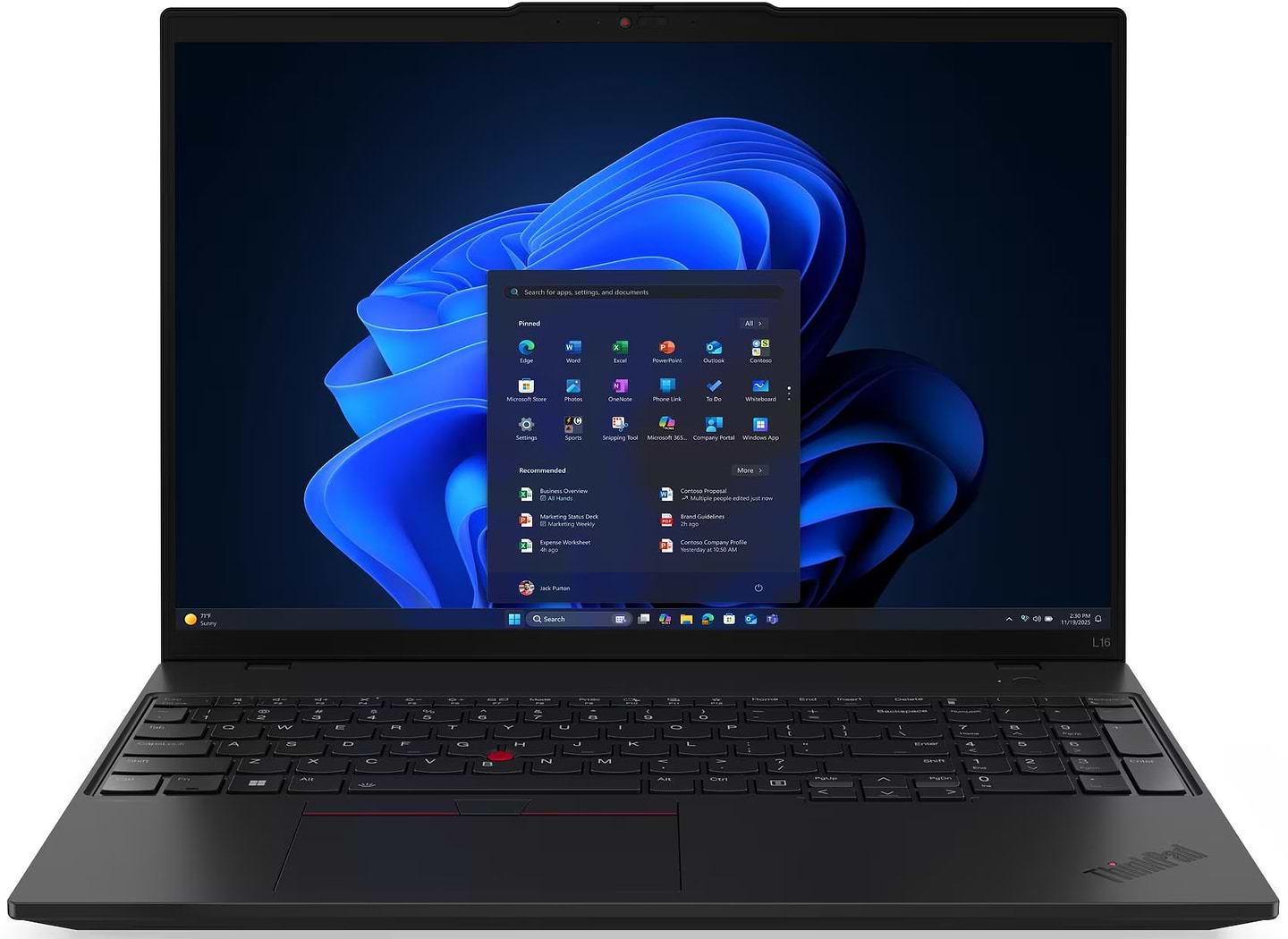 Ноутбук Lenovo ThinkPad L16 Gen 2 (21SA002PRA) Black - Фото 1