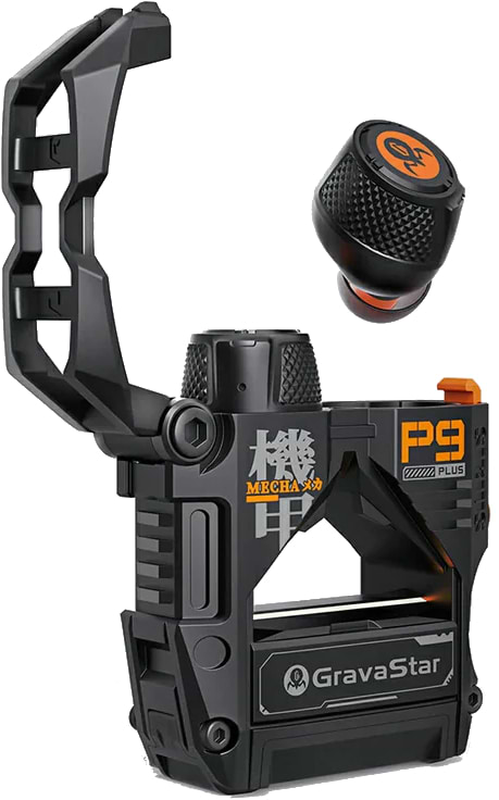 Наушники вкладыши беспроводные TWS GravaStar Sirius Plus Black (GSP9PLUS_BLK) - Фото 1