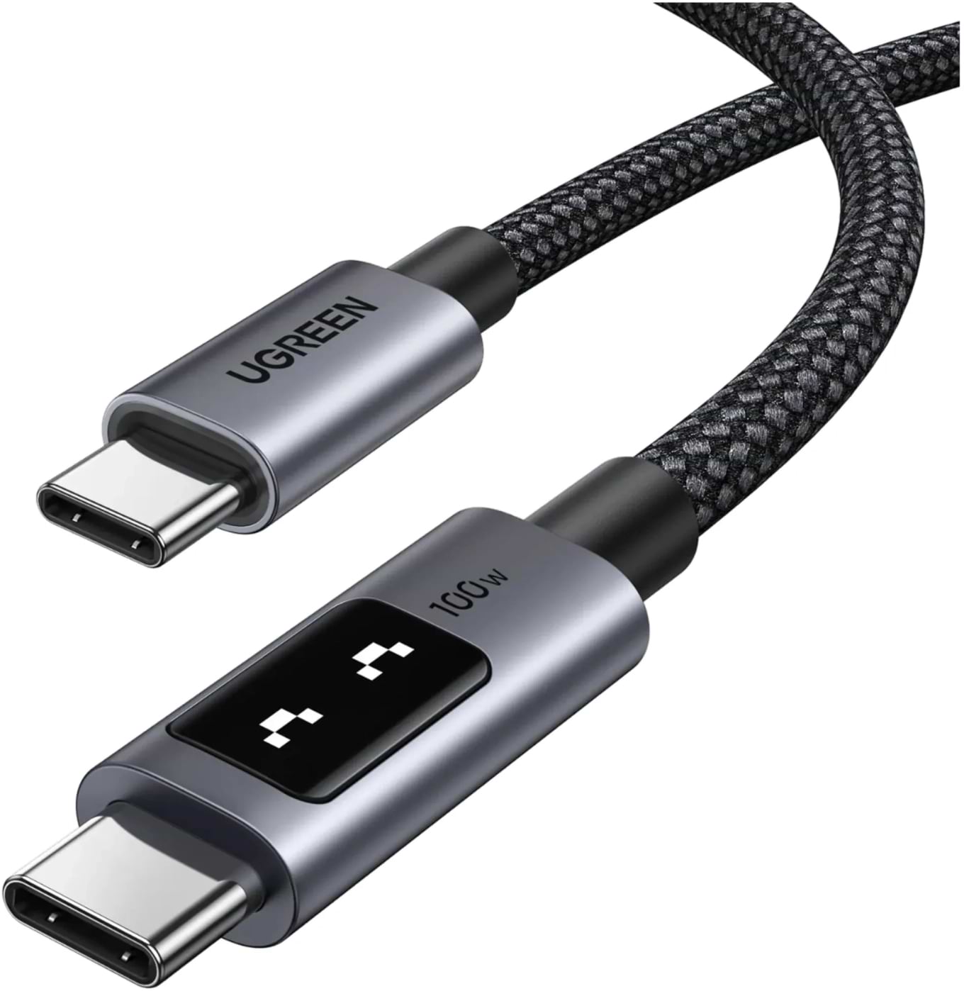 Кабель синхронізації даних UGREEN L509 Uno USB-C to USB-C PD Fast Charging Cable 5A Max 1m (35501)