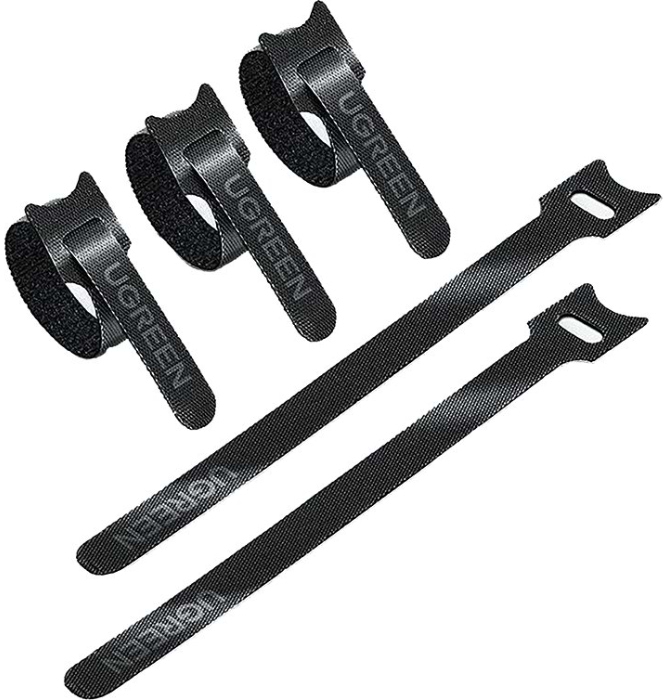 Органайзер для хранения кабелей UGREEN LP401 Cable Winder 20-Pack Black (20245P20)