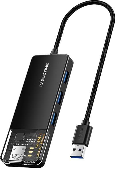 Фото - Хаб USB Cabletime USB - 4 Port USB 0.15m (CB01B)
