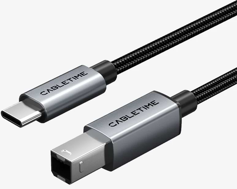 Кабель USB Type-C - USB Type-B 
 Cabletime USB 2.0 Type-C (M) - B Print 2 м (CA16L)