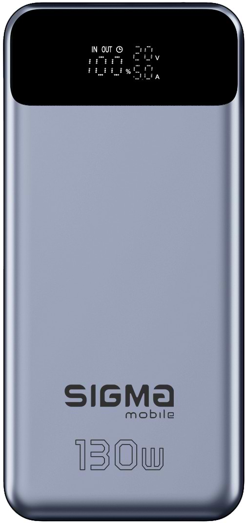 Батарея мобільна Sigma mobile X-power SI30A7QLX silver (30000mAh, PD130W) - Фото 1