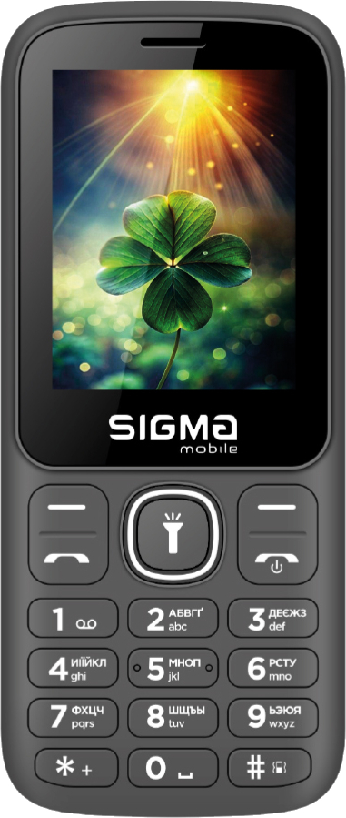 Мобильный телефон Sigma mobile X-style 242 LUCKY Type-C Gray - Фото 1