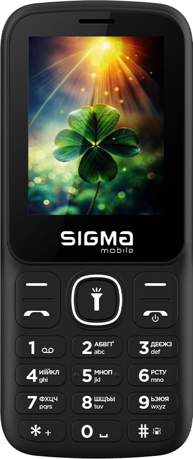 Мобильный телефон Sigma mobile X-style 242 LUCKY Type-C Black - Фото 1