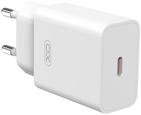 Мережевий зарядний пристрій XO L126 - 20W PD Single port USB-C (L126_White) - Фото 1