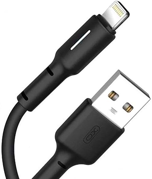 Кабель XO NB112 3A Fast Charging USB Cable Lightning 1 м Black (NB112-i-BK)