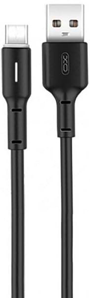 Фото - Кабель XO NB112 3A Fast Charging USB Cable Micro 1 м Black (NB112-M-BK)
