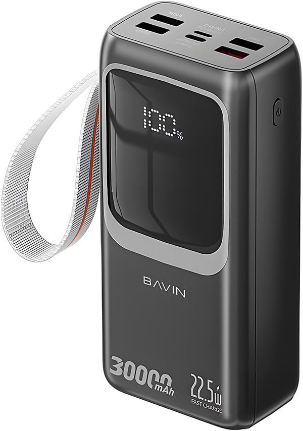 Фото - Батарея мобільна Bavin PC1031S 30000 mAh FAST CHARGING 22.5W Black (Y-PC1031S BK)