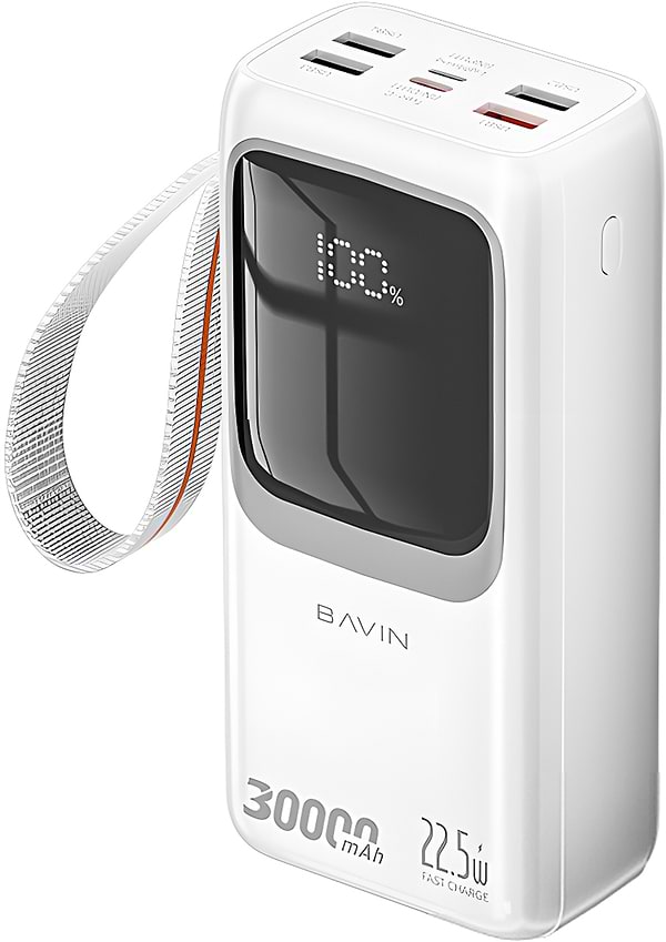 Фото - Батарея мобільна Bavin PC1031S 30000 mAh FAST CHARGING 22.5W White (Y-PC1031S WH)