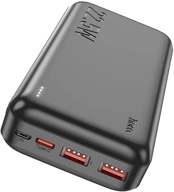Фото - Батарея мобильная HOCO J101A Astute 22.5W 20000mAh Black (6931474782496)