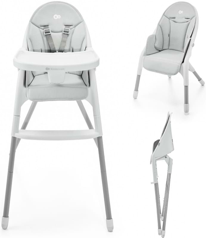 Стульчик для кормления классический Kinderkraft Dinnly Grey (KHDINN00LGR0000) - Фото 1