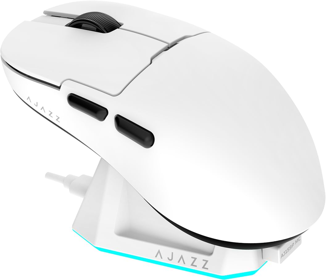 Миша бездротова ігрова Ajazz AJ159P MC -3 Mod-White-Pixart 3311 (AJ159P-MC-W) - Фото 1