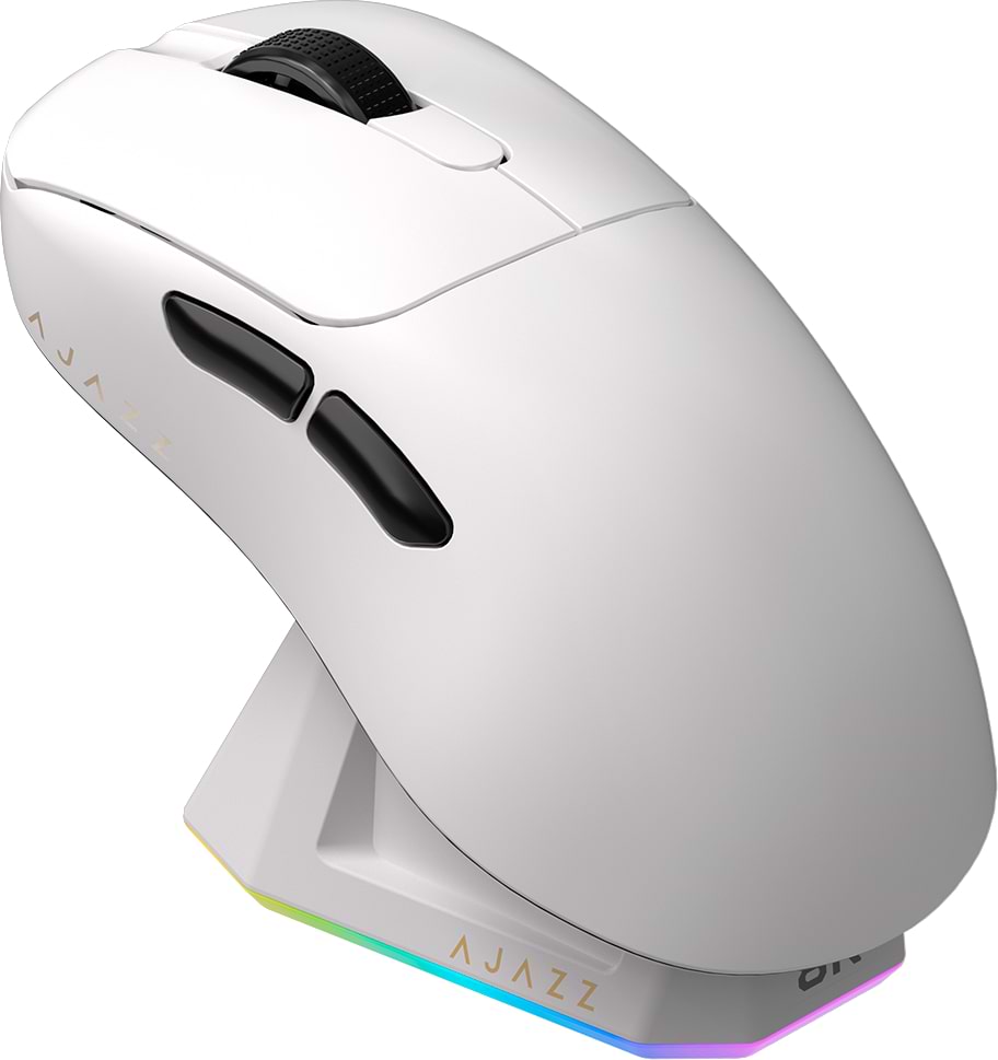 Миша бездротова ігрова Ajazz AJ179PRO -3 Mod-White-Pixart 3395-8K (AJ179-PRO-W) - Фото 1