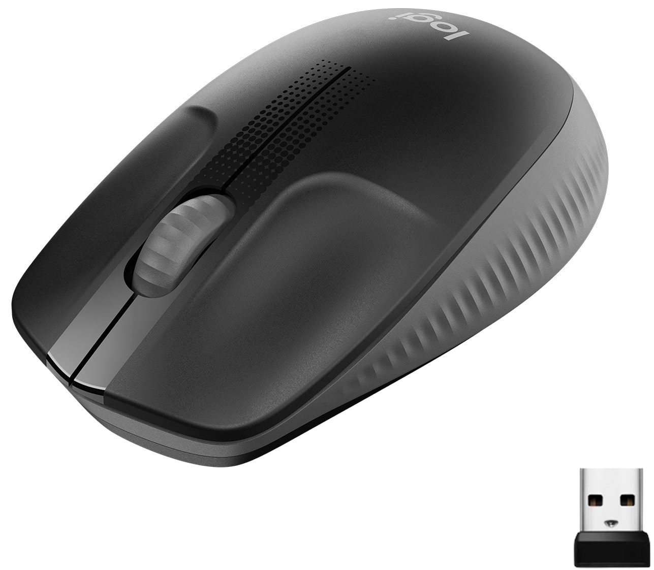 Мышь беспроводная Logitech M190 Charcoal (910-005905) - Фото 1