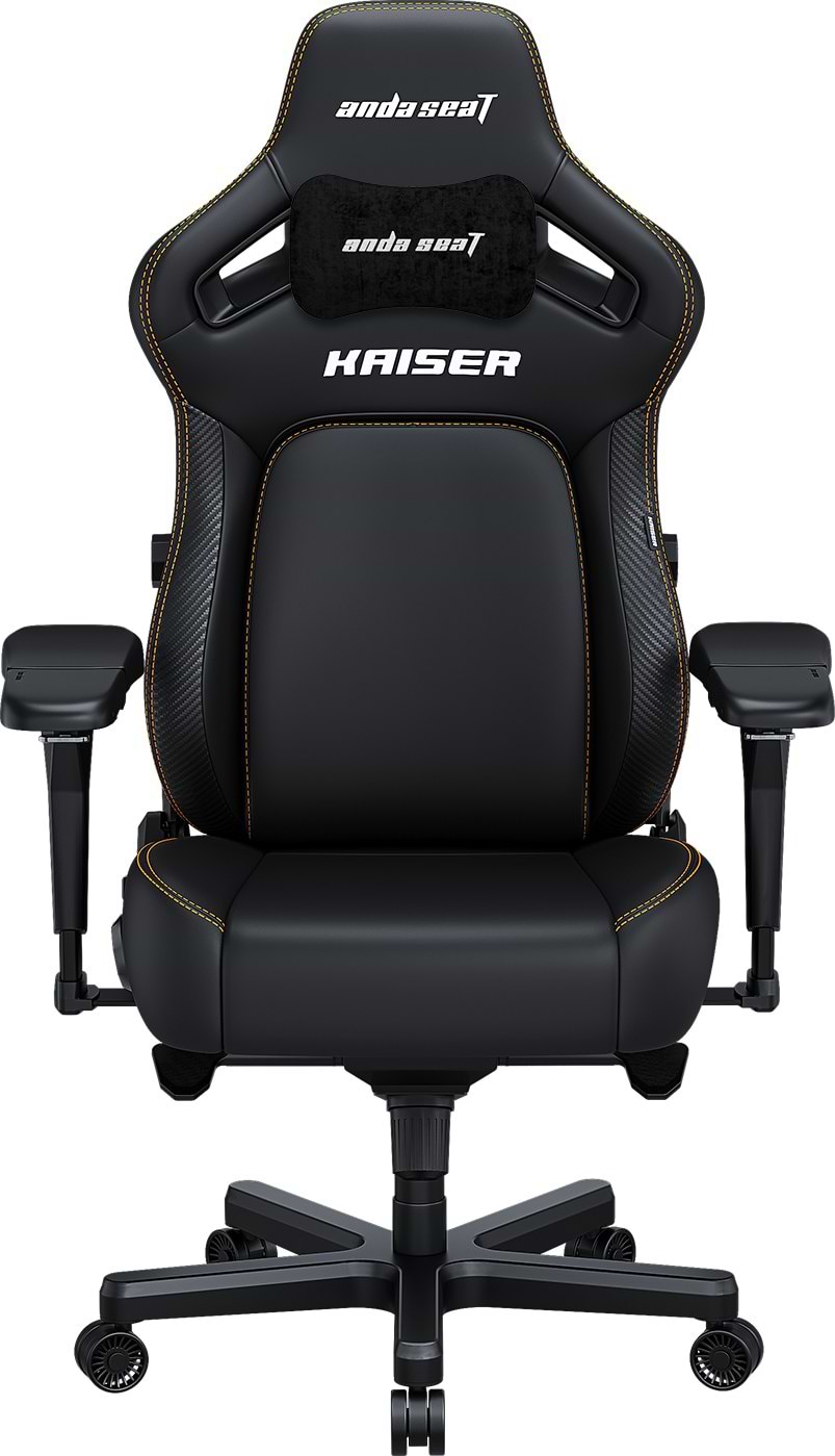 Кресло для геймеров Anda Seat Kaiser 4 Size L Black Premium PVC (AD12YDDC-L-20-B-PV/C) - Фото 1