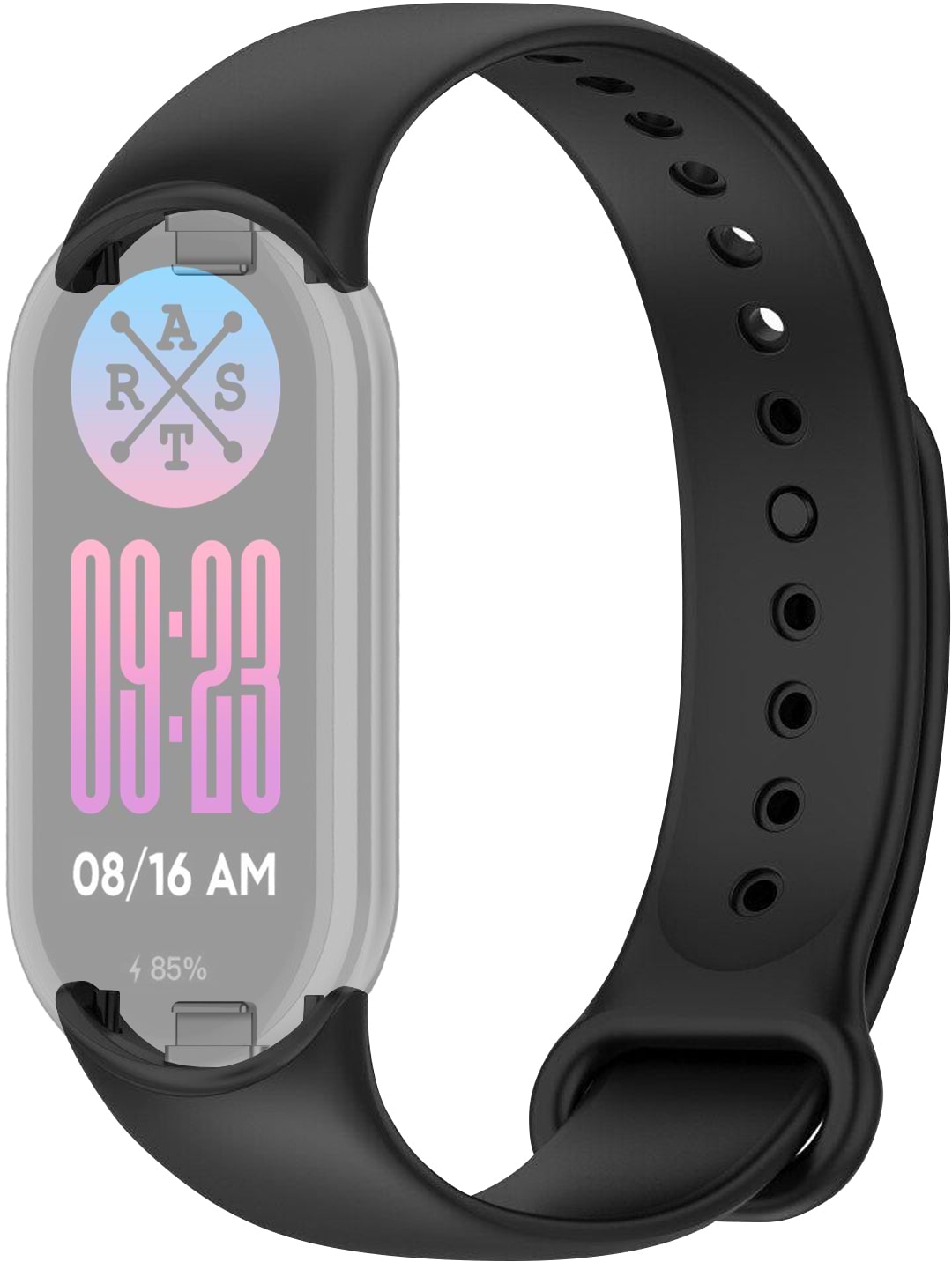 Ремінець для фітнес-браслету Armorstandart for Xiaomi Mi Band 8/9 Black (ARM68017) - Фото 1