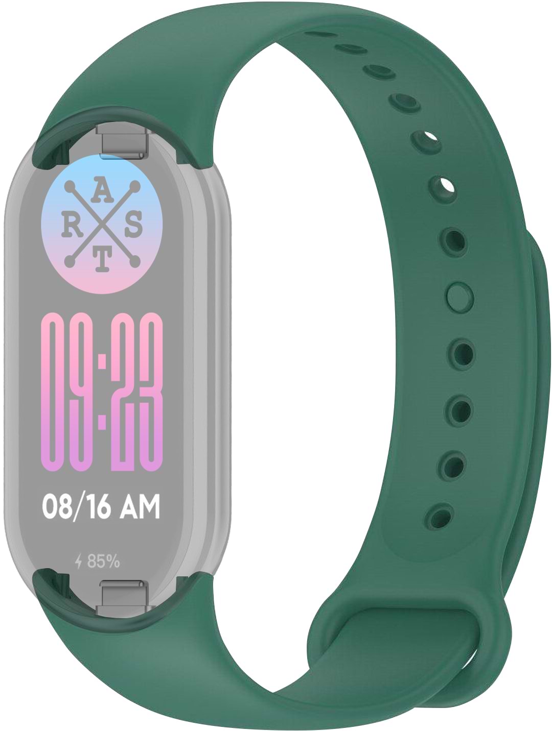 Ремінець для фітнес-браслету Armorstandart for Xiaomi Mi Band 8/9 Dark Green (ARM68023) - Фото 1
