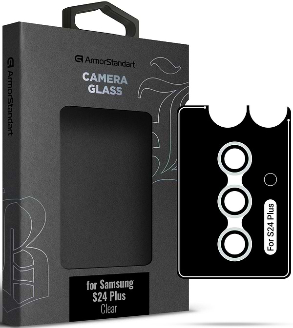 Фото - Захисне скло для смартфону Armorstandart для камери Supreme Black Icon for Samsung S24 Plus Clear (ARM76615)