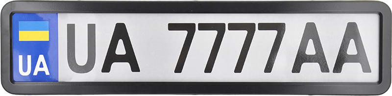 Рамка під номер CarLife чорна глянцева (NH430)