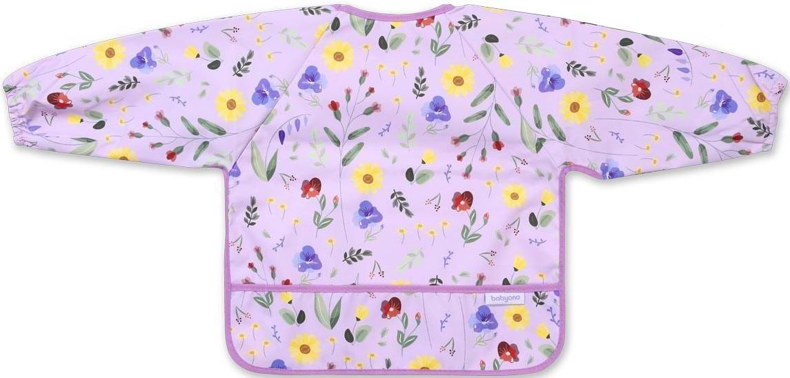 Нагрудник тканевый BabyOno Цветочный сад от 6 м до 2 лет (1476/01)