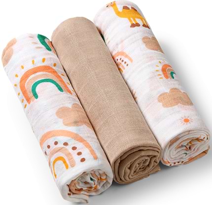 Набор пеленок BabyOno 3 шт. Сreame (348/08)