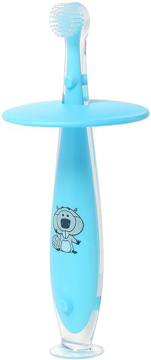 Зубна щітка мануальна дитяча BabyOno з обмежувачем Блакитний 6+ (551/03)