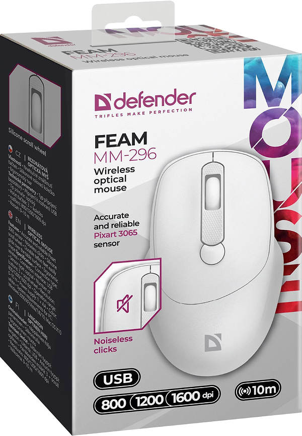Фото - Миша бездротова Defender Feam MM-296 (52297)